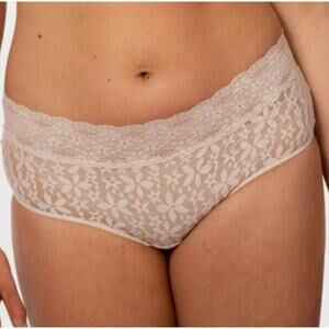 Wacoal Halo Lace Lace Boyshort Panty Nude Size Large